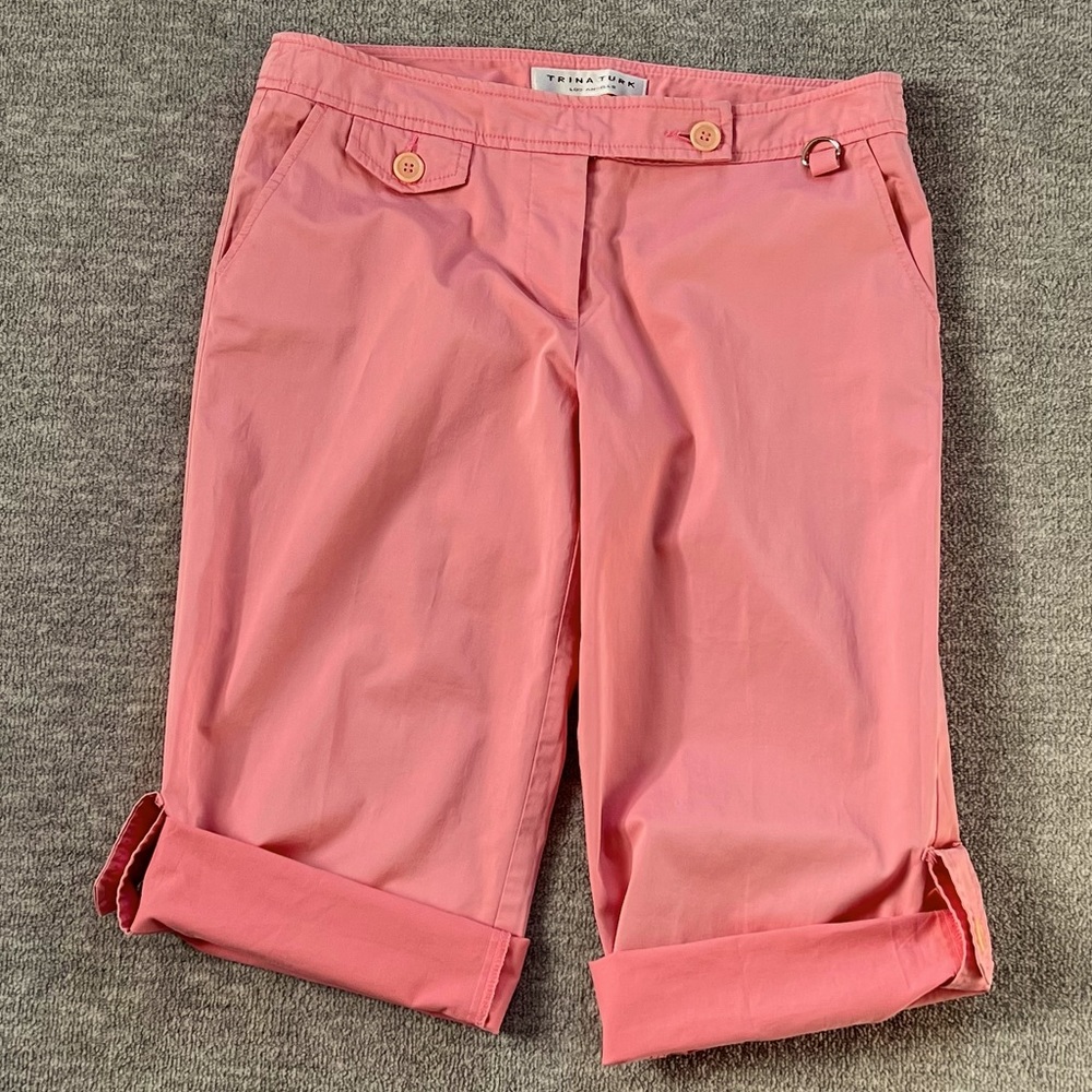 Trina Turk Coral Pink Capris